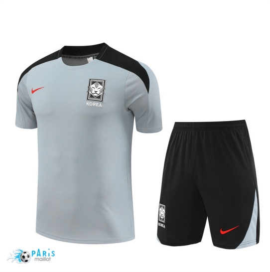 Achat Maillot Foot Training Foot Corée + Short Gris 2024/25