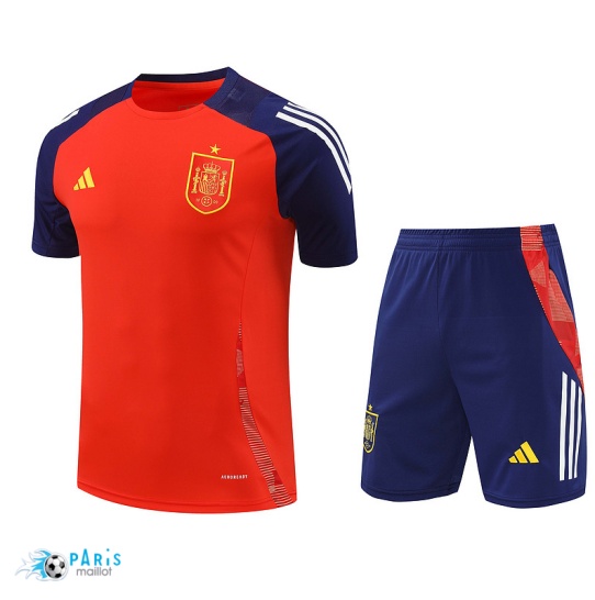 Achat Maillot Foot Training Foot Espagne + Short rouge 2024/25