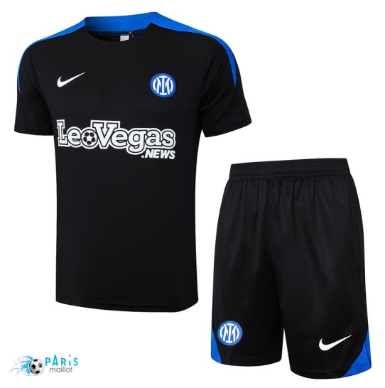 Achat Maillot Foot Training Foot Inter Milan + Short noir 2024/25