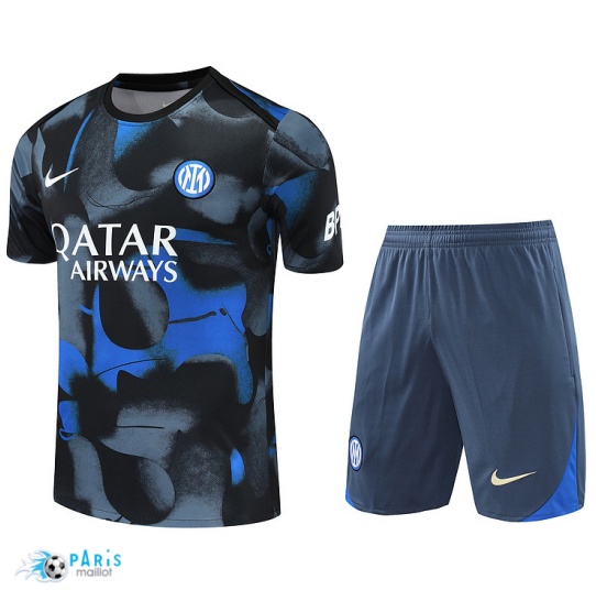 Prix Maillot Foot Training Foot Inter Milan + Short Gris 2024/25