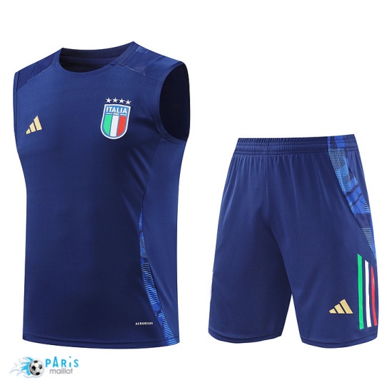 Marque Maillot Foot Training Foot Italie Debardeur + Short Bleu marine 2024/25