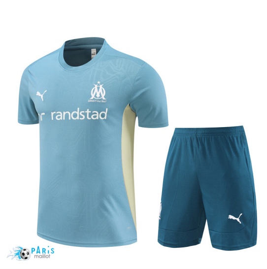 Soldes Maillot Foot Training Foot Marseille Enfant + Short vert 2024/25