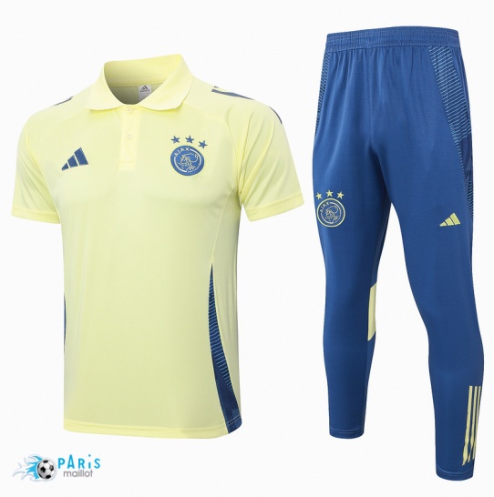 Marque Maillot Foot Training Foot Paris Paris Saint Germain Polo + Pantalon jaune clair 2024/25