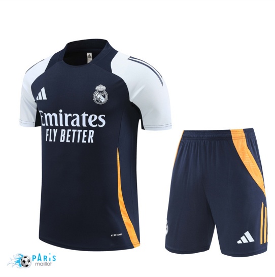 Acheter Maillot Foot Training Foot Real Madrid + Short Bleu marine 2024/25