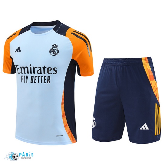 Prix Maillot Foot Training Foot Real Madrid + Short Bleu 2024/25