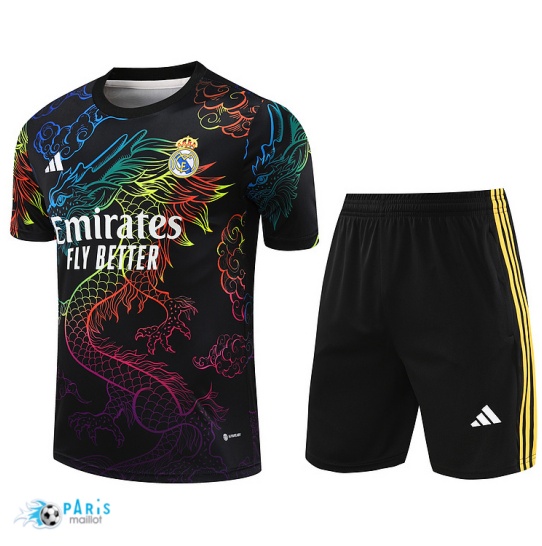 Soldes Maillot Foot Training Foot Real Madrid + Short noir 2024/25