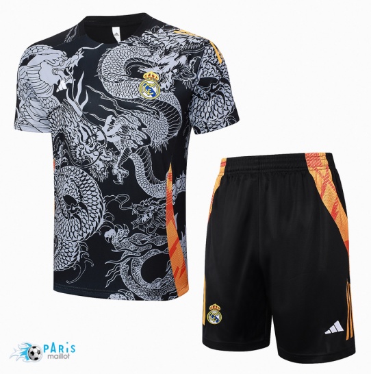 Achat Maillot Foot Training Foot Real Madrid + Short noir 2024/25