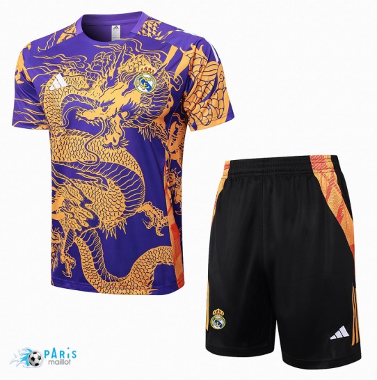 Achat Maillot Foot Training Foot Real Madrid + Short Violet 2024/25