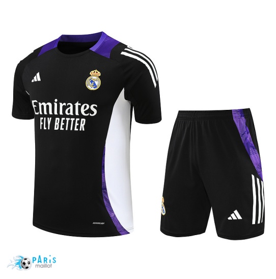 Acheter Maillot Foot Training Foot Real Madrid + Short noir 2024/25