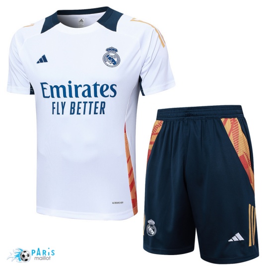 Marque Maillot Foot Training Foot Real Madrid + Short Blanc 2024/25