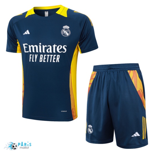 Site Maillot Foot Training Foot Real Madrid + Short Bleu marine 2024/25