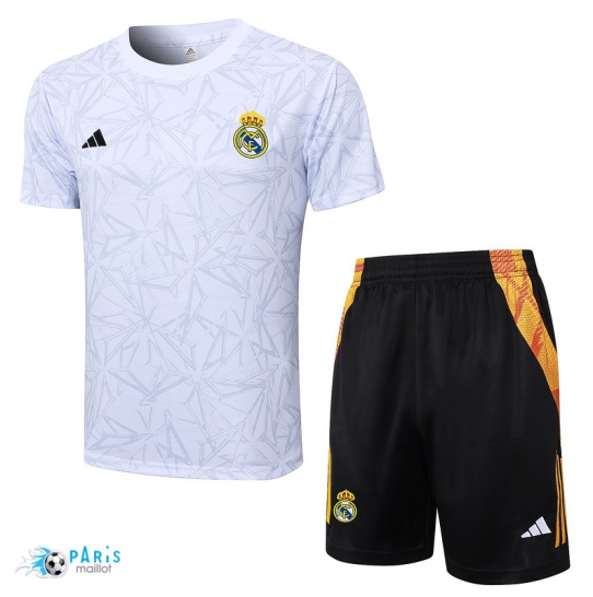 Achat Maillot Foot Training Foot Real Madrid + Short Blanc 2024/25