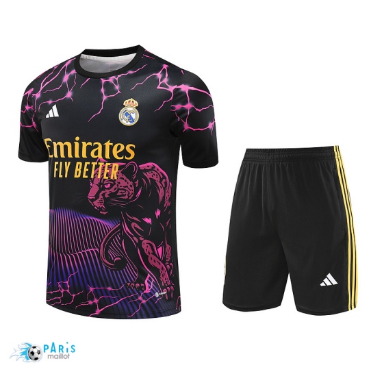 Créer Maillot Foot Training Foot Real Madrid + Short noir 2024/25