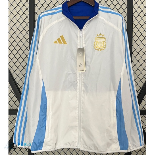 Flocage Veste Réversible Coupe vent Argentine Blanc 2024/25