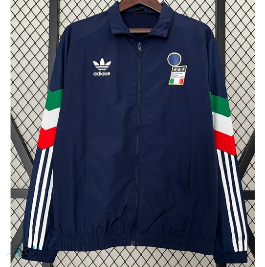 Soldes Veste Coupe vent Italie Bleu 2024/25