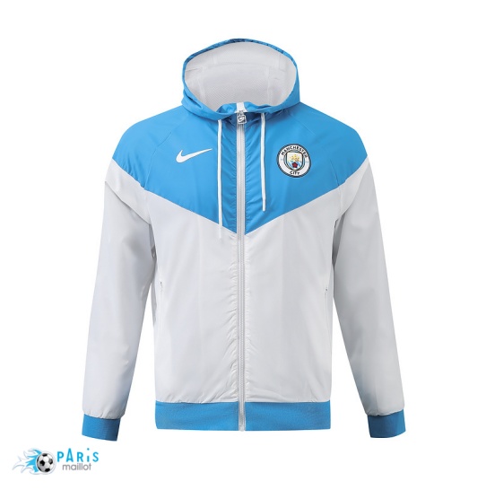 Flocage Veste Coupe vent Manchester City Blanc 2024/25