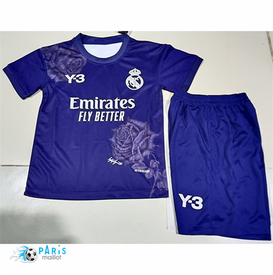 Maillot Foot Real Madrid Enfant Y3 Violet 2024/25