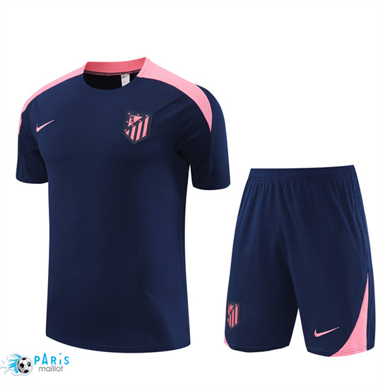 Discount Training Foot Atletico Madrid Enfant + Shorts bleu royal 2024/25