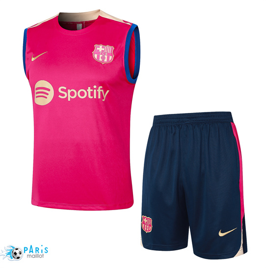 Site Training Foot Barcelone Debardeur + Shorts Rose 2024/25