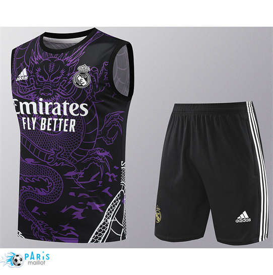 Créer Training Foot Real Madrid Debardeur + Shorts Violet 2024/25
