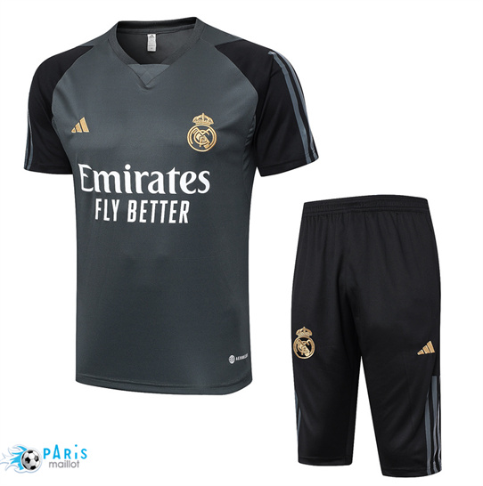 Créer Training Foot Real Madrid + Shorts gris 2024/25