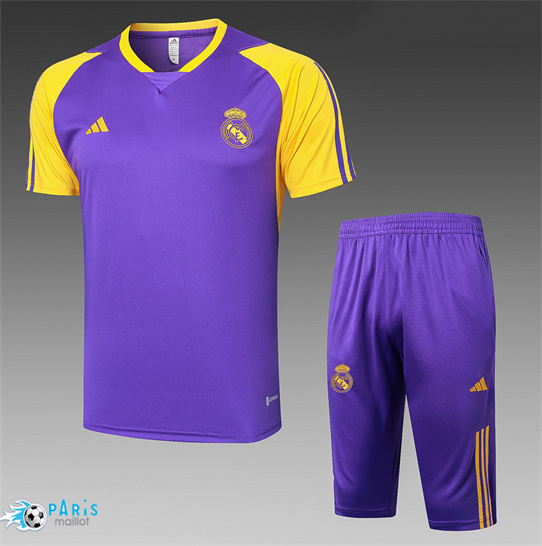 Discount Training Foot Real Madrid + Shorts Violet 2024/25
