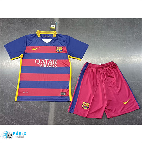 Maillot Retro Barcelone Enfant Domicile 2015-16