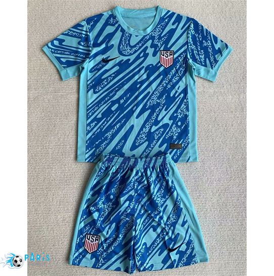 Maillot Foot États-Unis Enfant goalkeeper bleu 2024/25