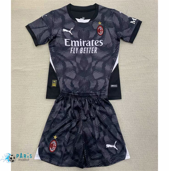 Maillot Foot AC Milan Enfant Gardien de but Noir 2024/25