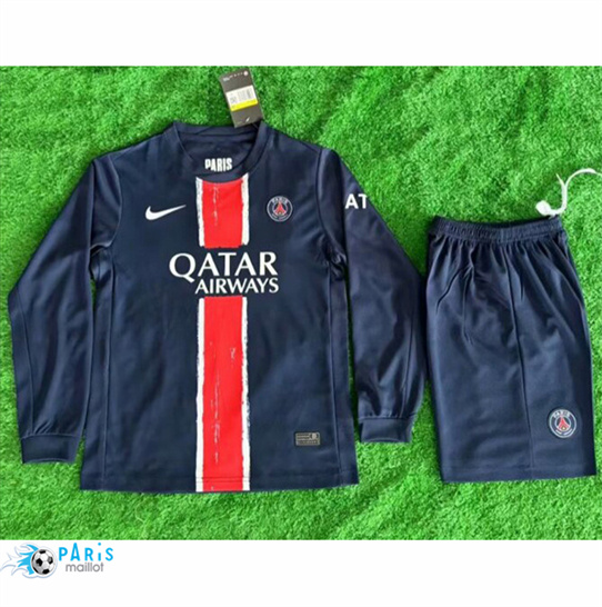 Maillot Foot Paris Saint Germain Enfant Domicile Manche Longue 2024/25