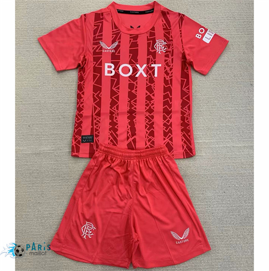 Maillot Foot Rangers Enfant Gardien de but Rouge 2024/25