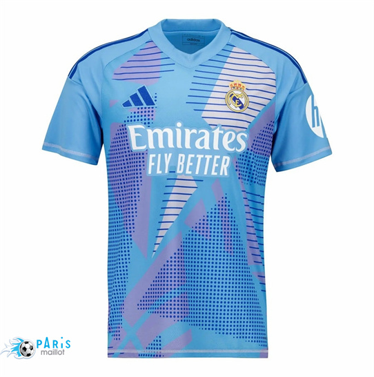 Maillot Foot Real Madrid Gardien de but Bleu 2024/25