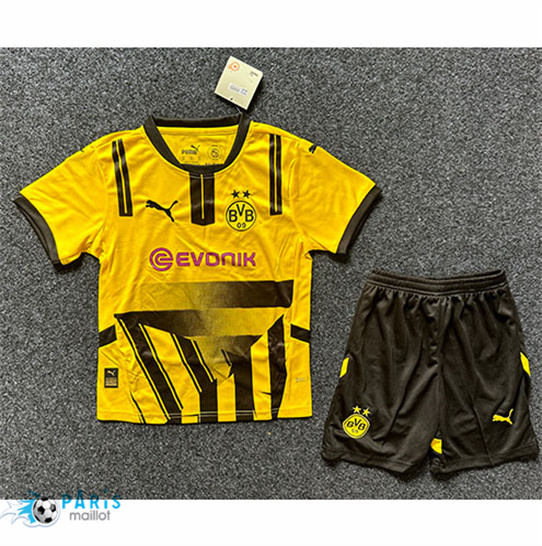 Soldes Maillot Foot Borussia Dortmund Enfant Jaune 2024/25