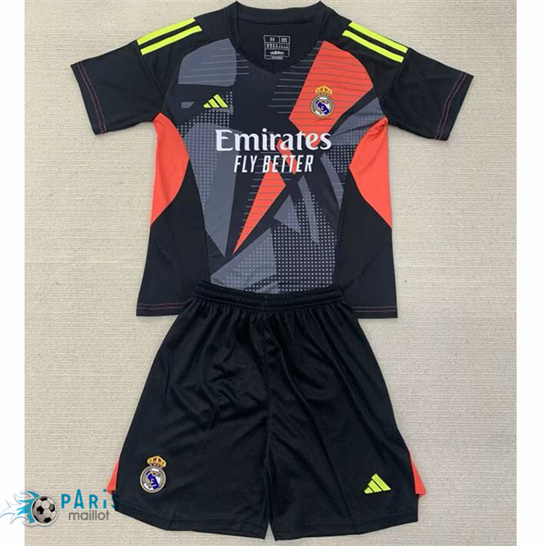 Prix Maillot Foot Real Madrid Enfant Gardien de but Noir 2024/25