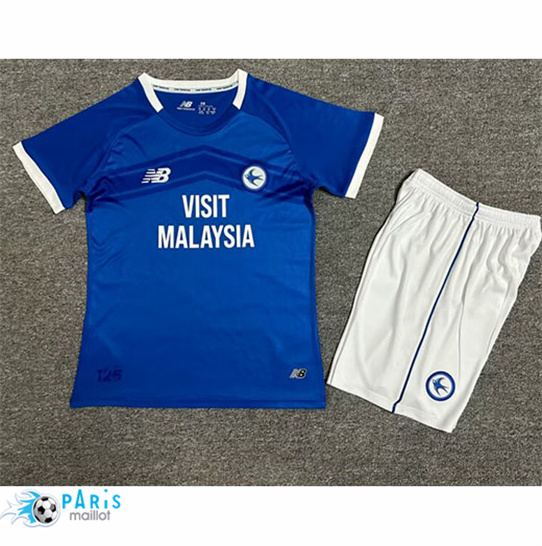 Créer Maillot Foot Cardiff City Enfant Domicile 2024/25