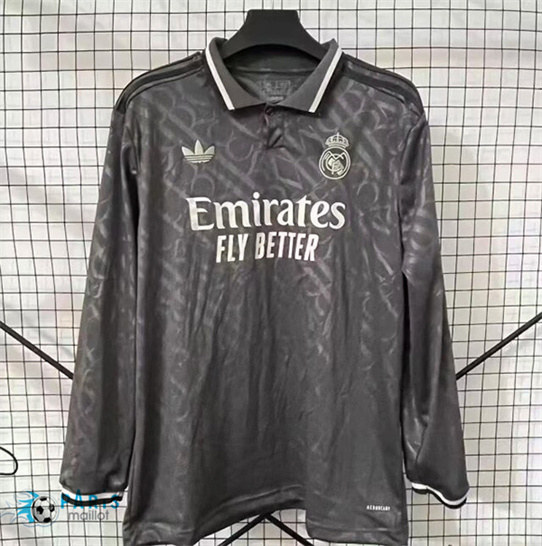 Marque Maillot Foot Real Madrid Third Manche Longue 2024/25