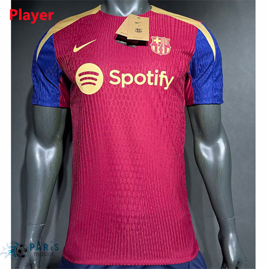 Soldes Maillot Foot Barcelone Player Training Rouge 2024/25