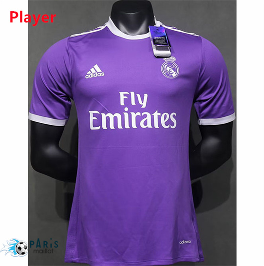 Soldes Maillot Foot Real Madrid Player Short Violet 2016-17