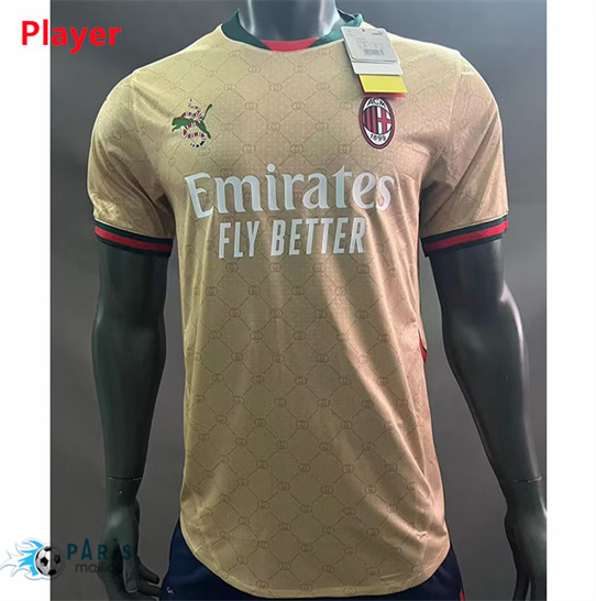 Marque Maillot Foot AC Milan Player X Gucci spéciale 2024/25