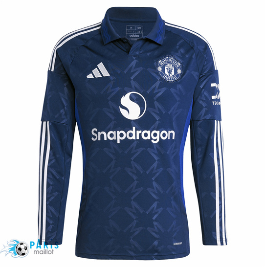 Créer Maillot Foot Manchester United Exterieur Manche Longue 2024/25