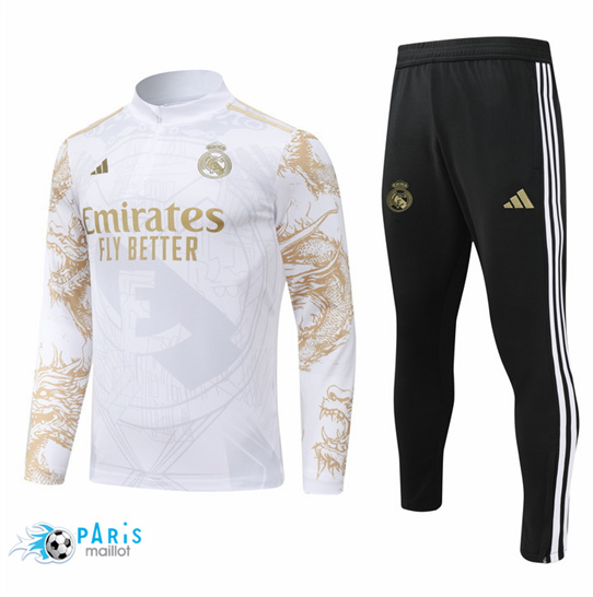 Flocage Veste Survetement Real Madrid Special Blanc 2024/25