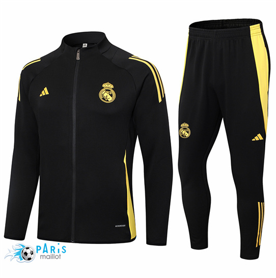 Créer Veste Survetement Real Madrid Noir 2024/25