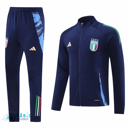 Achat Veste Survetement Italie Bleu Marine 2024/25