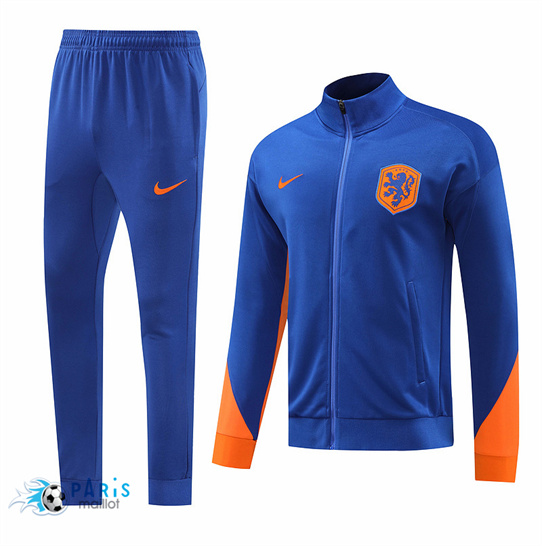 Achat Veste Survetement Pays-Bas Bleu 2024/25