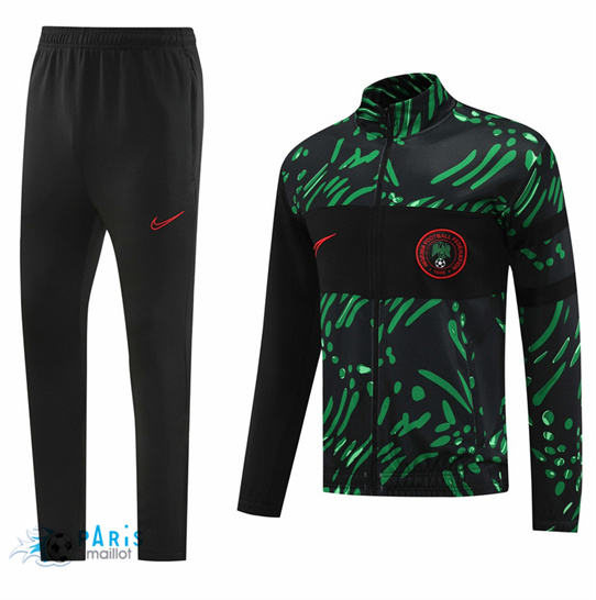 Soldes Veste Survetement Nigeria Vert 2024/25