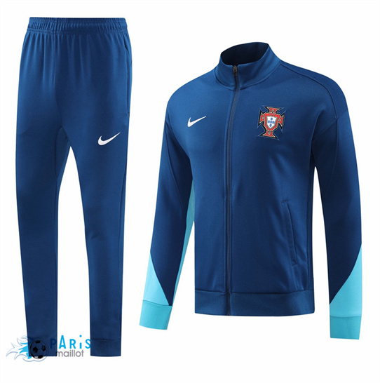 Acheter Veste Survetement Portugal Bleu 2024/25