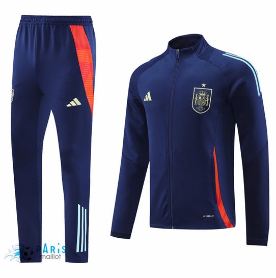 Flocage Veste Survetement Espagne Bleu Marine 2024/25