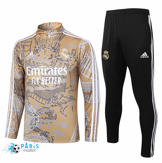 Achat Survetement Real Madrid Enfant Jaune 2024/25