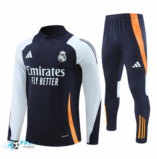 Discount Survetement Real Madrid Enfant Bleu Marine 2024/25