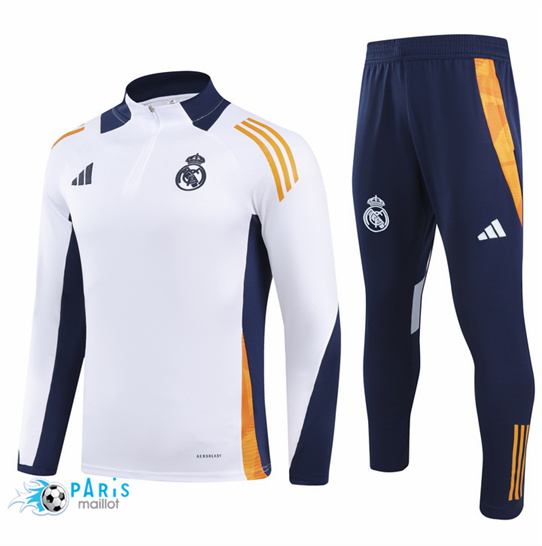 Soldes Survetement Real Madrid Enfant Blanc 2024/25